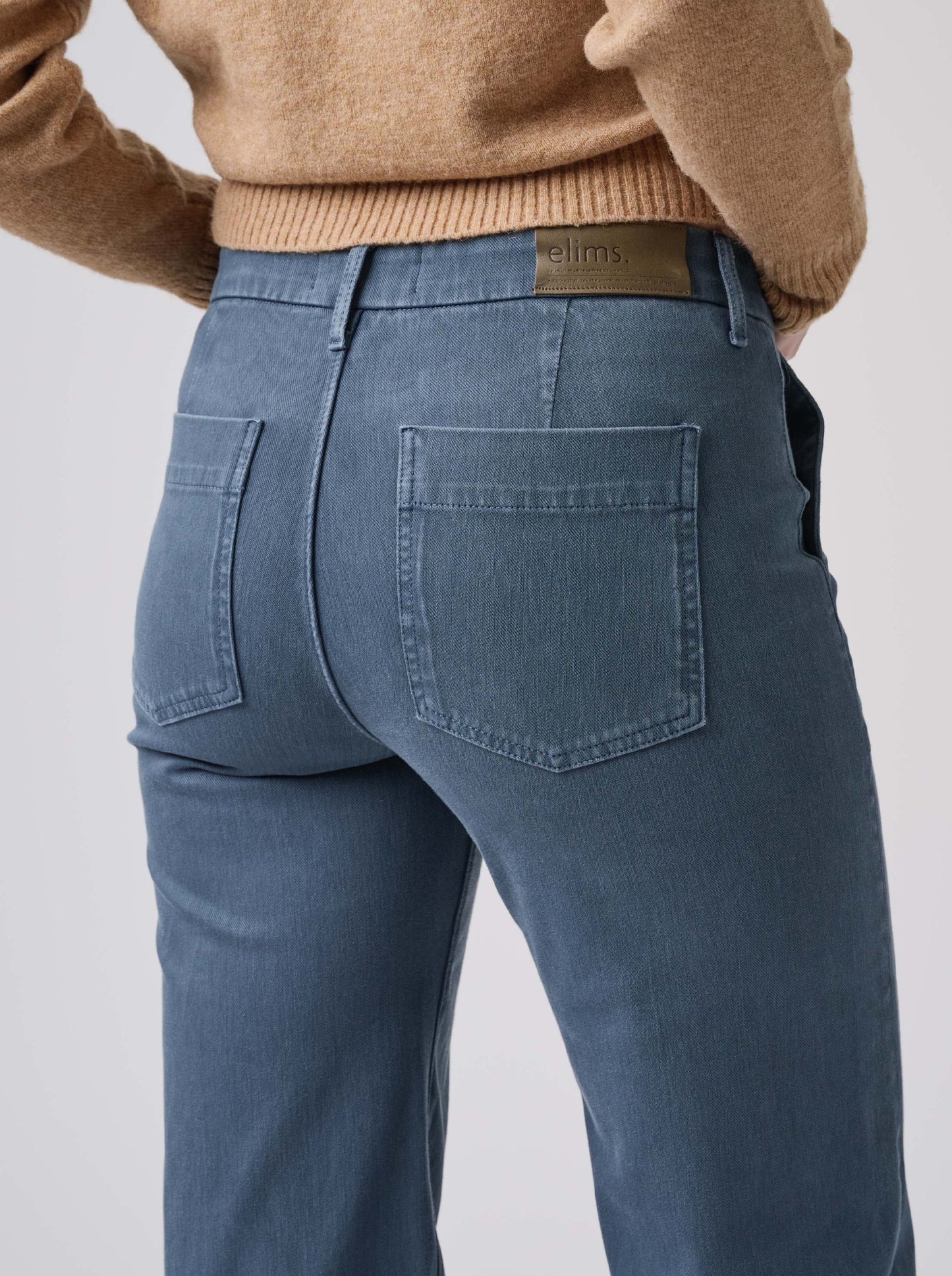 The Malibu Wide Baker | Dusty Blue